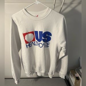 White US Healthcare Crewneck Sweater
